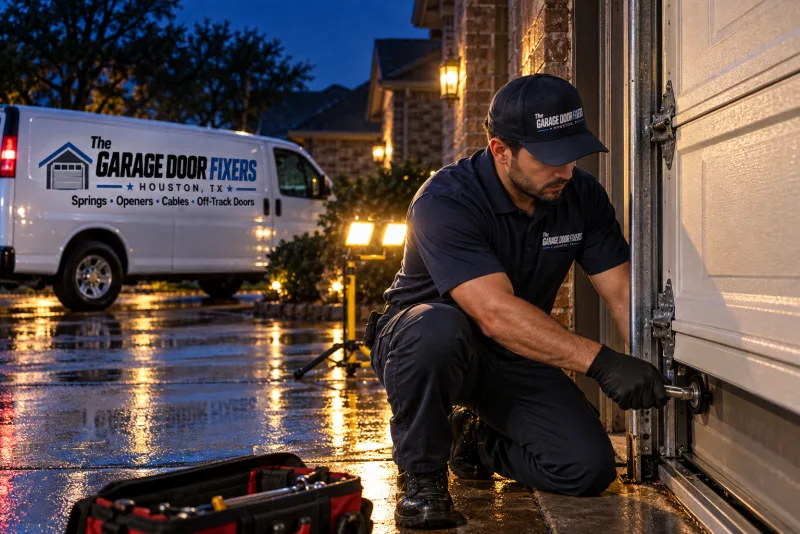 Around the clock help fixing garage doors in Santa Fe, TX: night emergency repair