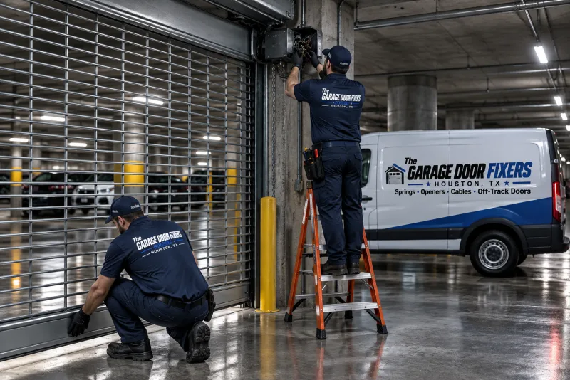 Top rated garage door repair pros in Seabrook, TX: condo parking garage door service